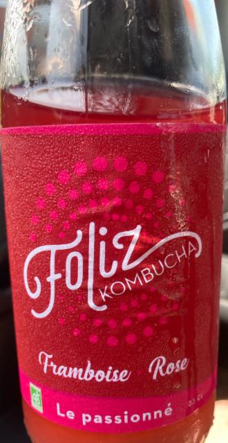 Foliz Framboise Rose 0.0%, Foliz Kombucha, France