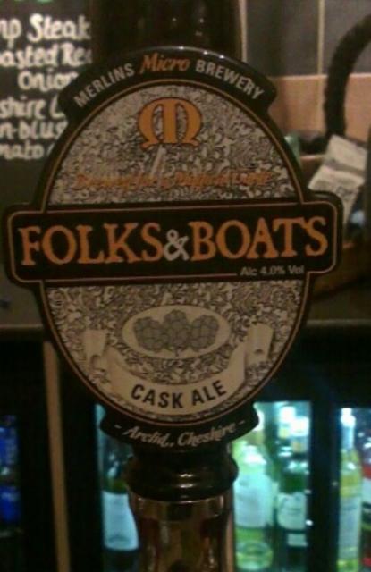 Folks & Boats 4.0%, Merlin's Micro Brewery, England