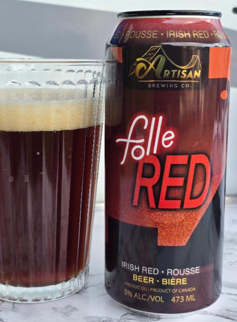 Folle RED 5.0%, Artisan Brewing co., Canada
