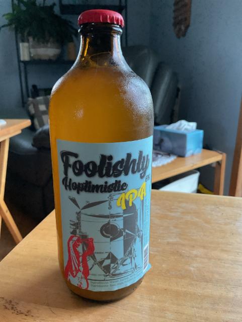 Foolishly Hoptimistic IPA, roof hound brewing co.