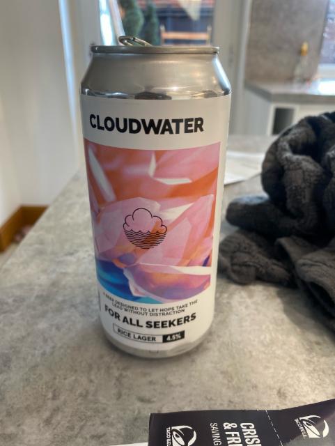 For all seekers 4.5%, Cloudwater Brew Co., England