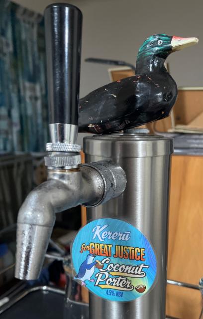 For Great Justice 4.5%, Kererū Brewing Company, New Zealand