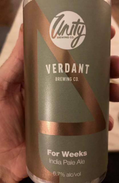 For Weeks 6.7%, Unity Brewing Co, England