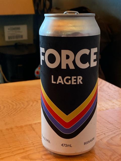 Force Lager 5.0%, Force Beer Co, Canada