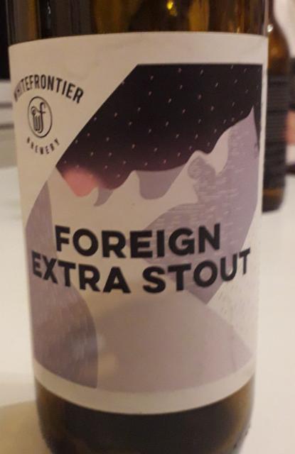 Foreign Extra Stout 7.5%, White Frontier Brewery, Switzerland