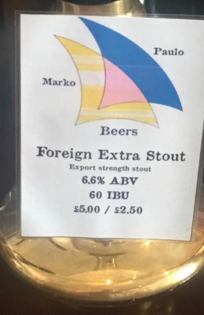 Foreign Extra Stout 6.6%, Marko Paulo Brewery, England