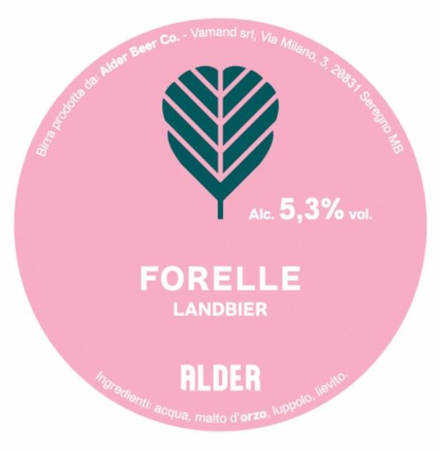 Forelle 5.3%, Alder Beer Co., Italy