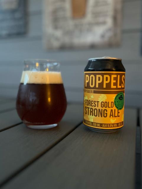 Forest gold strong ale 9.5%, Poppels Bryggeri, Sweden