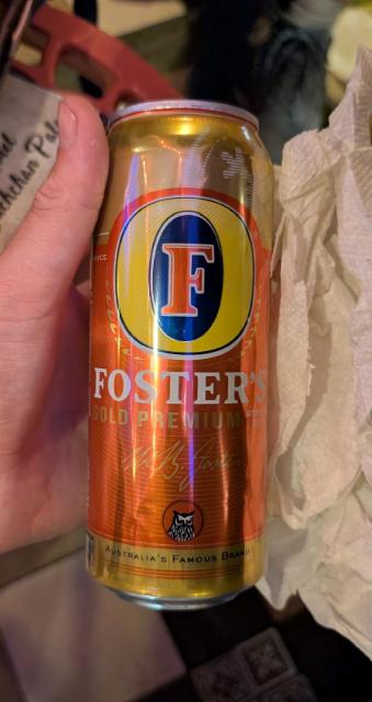 Forster's gold premium 8.0%, Foster's Brewing (AB InBev), Australia