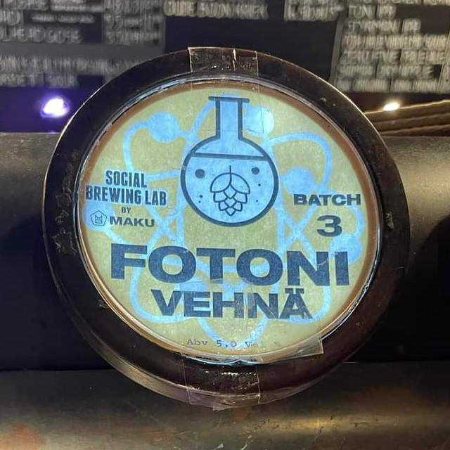 Fotoni Vehnä #3 5.0%, Social Brewing Lab By Maku Brewing, Finland