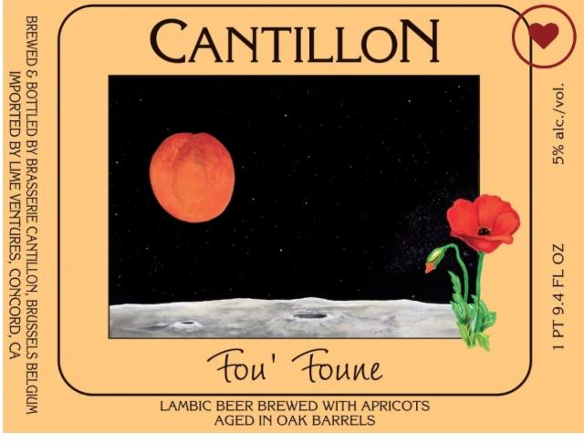 Fou' Foune 5.0%, Brasserie Cantillon, Belgium