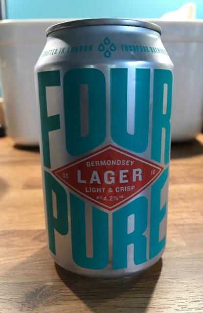 Four Pure Lager 4.2%, Fourpure Brewing Co., England