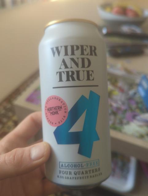Four Quarters Grapefruit Radler 0.5%, Wiper and True, England