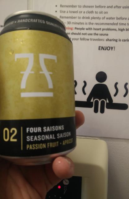 Four Saisons 02 - Seasonal Saison - Passion Fruit + Apricot 4.7%, 7 Fjell Bryggeri, Norway