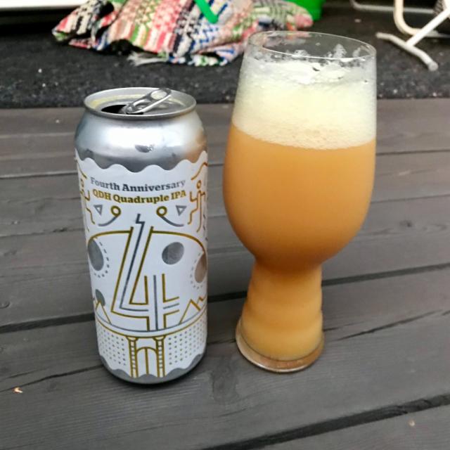 Fourth Anniversary QDH Quadruple IPA 11.0%, Burlington Beer Company, United States