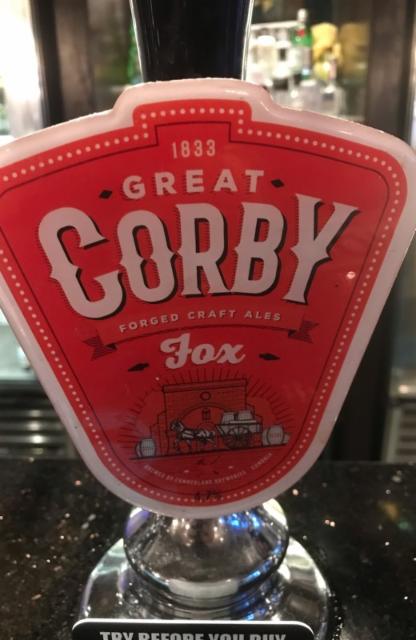 Fox 4.7%, Great Corby Brewhouse, England