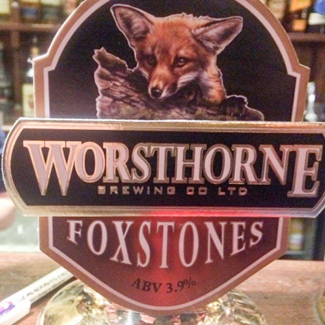 Fox Stones Bitter 3.8%, Worsthorne Brewery, England
