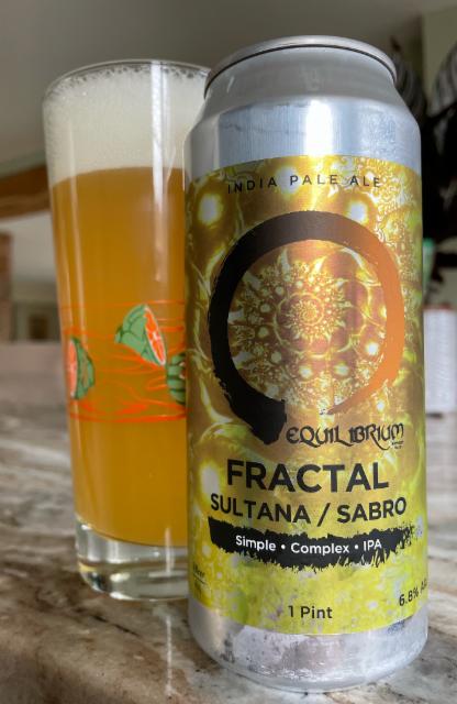 Fractal Sultana/Sabro 6.8%, Equilibrium Brewery, United States