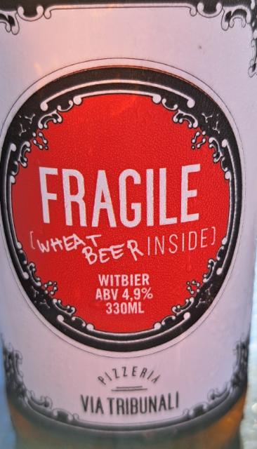 Fragile wheat beer inside - Via Tribunali 4.9%, RPS Brewing, Finland