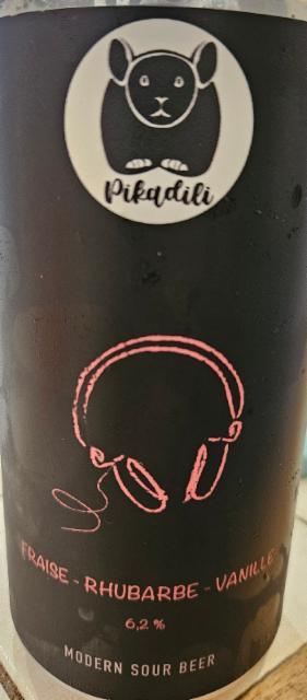 Fraise Rhubarbe Vanille 6.2%, Brasserie Pikadili, France