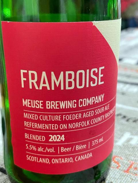 Framboise, Meuse Brewing