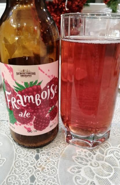 Framboise Ale 6.0%, Vasileostrovskaya Brewery / Василеостровская Пивоварня, Russia
