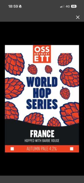 France 4.2%, Ossett Brewery, England