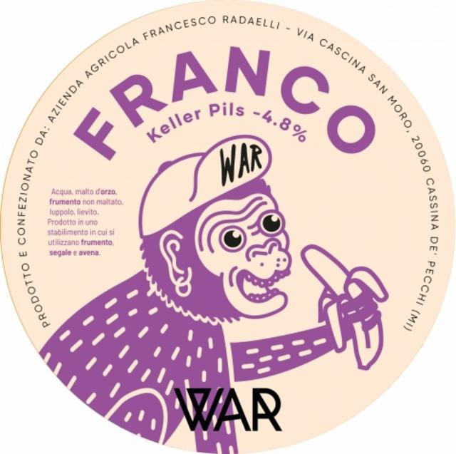 Franco 4.8%, Birrificio War, Italy