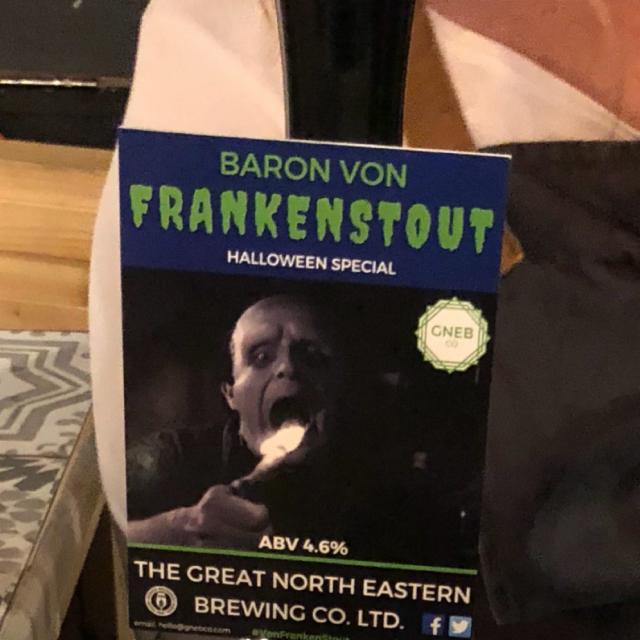 Baron Von Frankenstout 4.6%, Great North Eastern Brewing Company Ltd, England