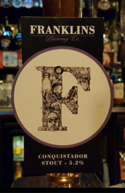 Conquistador Stout 5.2%, Franklins Brewing Co, England
