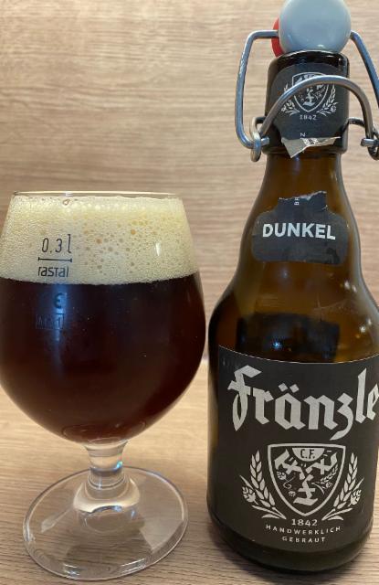 Fränzle Dunkel 5.6%, Brauerei Franz Rastatt, Germany