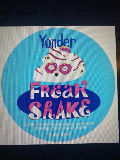 Freak Shake - Biscoff Berry Donut 8.4%, Yonder Brewing, England