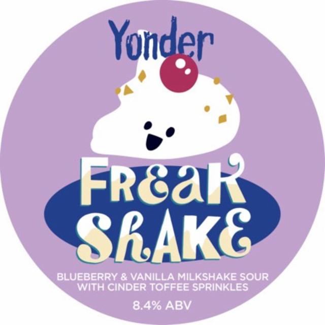 Freak Shake Blueberry & Vanilla Milkshake Sour 8.4%, Yonder Brewing, England