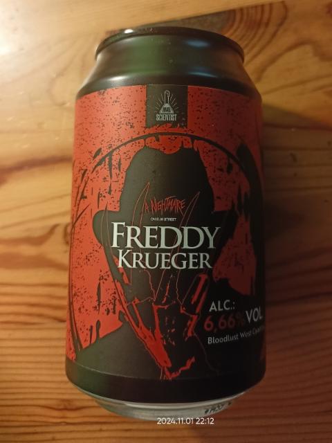 Freddy Krueger - Bloodlust West Coast IPA 6.7%, Mad Scientist, Hungary