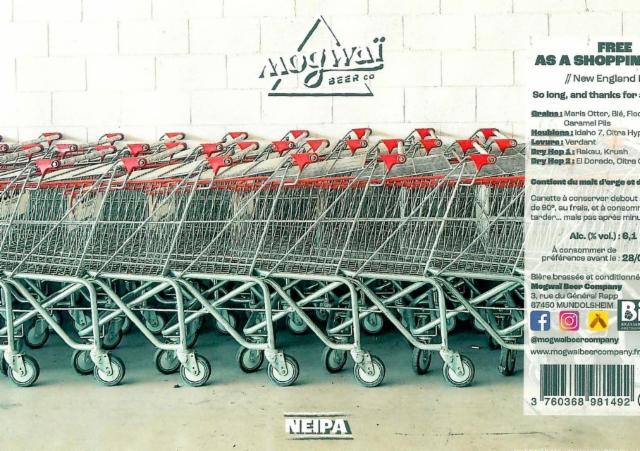 Free As A Shopping Cart 6.1%, Mogwaï Beer Company, France
