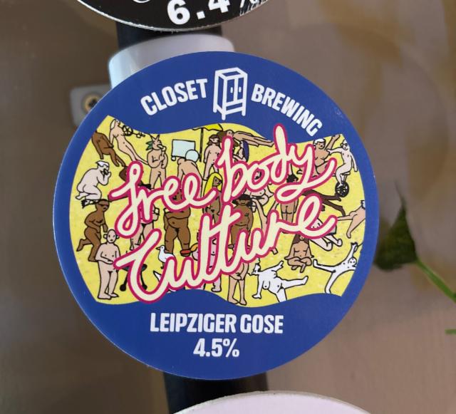 Free Body Culture 4.5%, Closet Brewing, Scotland