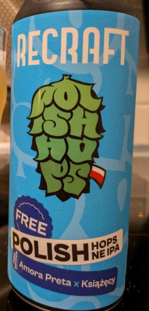 Free Polish Hops NEIPA | Amora Preta x Ksiażęcy 0.5%, Recraft, Poland