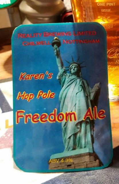 Freedom Ale 4.2%, Reality Brewing Limited, England