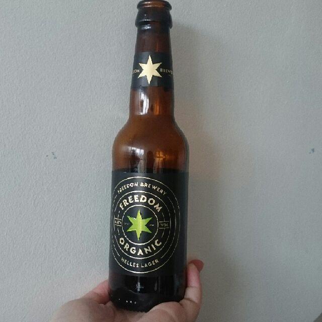 Freedom Organic Lager 4.8%, Freedom Brewery, England