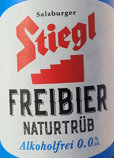 Stiegl Freibier Naturtrüb Alkoholfrei 0.0%, Stieglbrauerei zu Salzburg, Austria