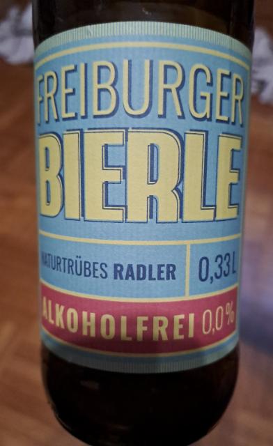 freiburger bierle Radler Alkoholfrei 0.0%, Brauerei Ganter, Germany