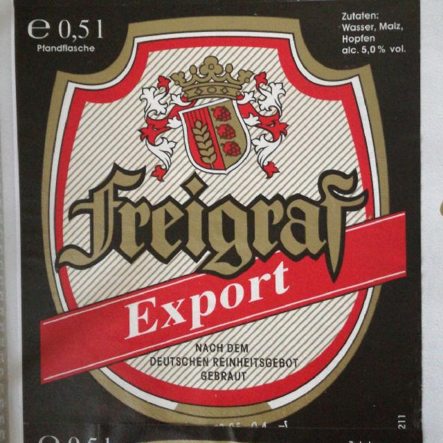 Freigraf Export, Gebraut für REWE Dortmund