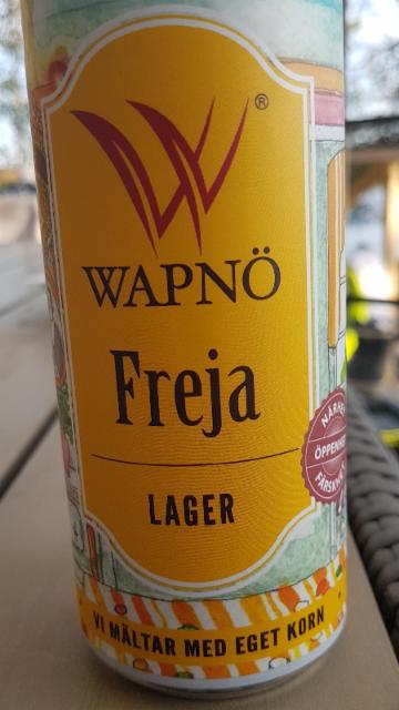 Freja lager 5.0%, Wapnö Gårdsbryggeri, Sweden