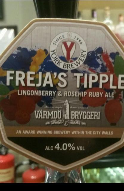 Freja's Tipple 4.0%, York Brewery, England