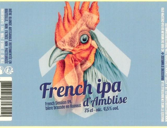 French IPA D'Amblise 4.5%, Brasserie D'Amblise, France