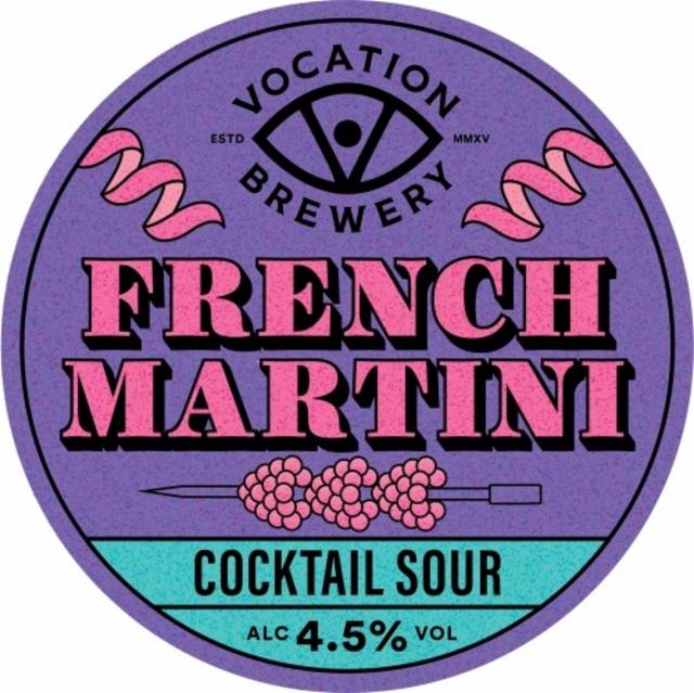 French Martini Cocktail Sour 4.5%, Vocation Brewery, England