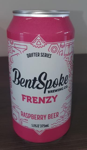 Frenzy Raspberry 5.0%, BentSpoke Brewing Co, Australia