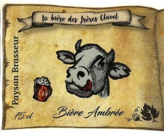 Frères Clavel Ambrée 7.0%, La Bière Des Frères Clavel - GAEC Des Terres Froides, France