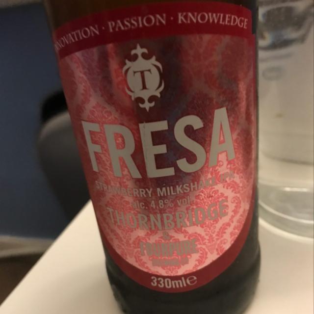 Fresa Strawberry Milkshake IPA 4.8%, Thornbridge Brewery, England