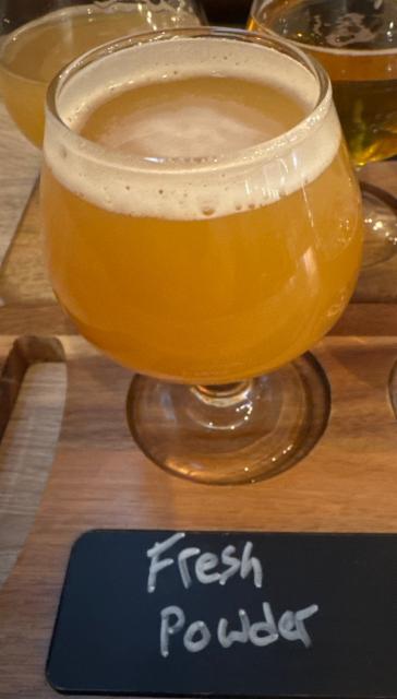 Fresh powder, Mast Landing Brewing Co.